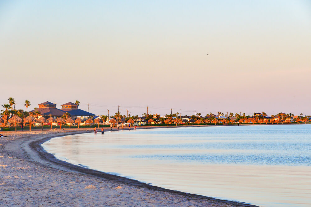 Rockport Texas at sunset